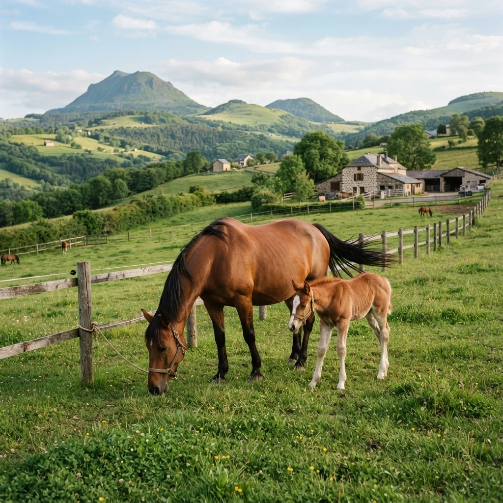 Élevage de chevaux au Western Poneys, Murol