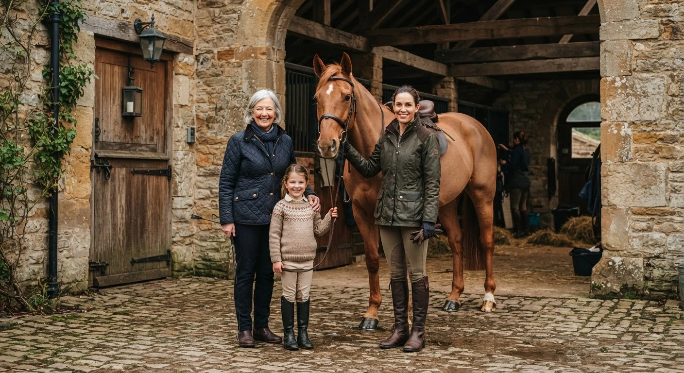L'équipe du Western Poneys, centre équestre à Murol